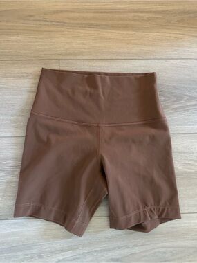lululemon athletica High-Rise Brown Athletic Bike Shorts